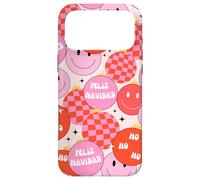 Carcasa para iPhone 17 Pro MAX Feliz Navidad Latin Retro Groovy Christmas