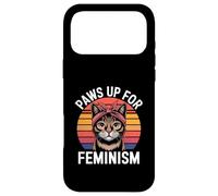 Carcasa para iPhone 17 Pro MAX Feminismo Retro Gato Feminista Poder