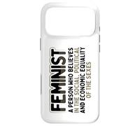 Carcasa para iPhone 17 Pro MAX Feminista Social Política Igualdad Económica Sexos Feminismo