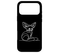 Carcasa para iPhone 17 Pro MAX Fennec Fox Line Art Desierto Animal Vida Silvestre Dibujo