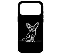 Carcasa para iPhone 17 Pro MAX Fennec Fox Line Art Design Minimalista Desierto Animal