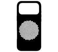 Carcasa para iPhone 17 Pro MAX Fibonacci Girasol Semilla Espiral Sagrada Naturaleza Geometría Arte