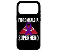 Carcasa para iPhone 17 Pro MAX Fibromialgia Superhero Warrior Fighter Purple Ribbon