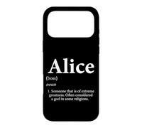 Carcasa para iPhone 17 Pro MAX Fiesta de cumpleaños Divertida con el Nombre de Alice Definition para Allison
