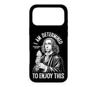 Carcasa para iPhone 17 Pro MAX Filosofía Divertida Spinoza Determinismo Filósofo Helado