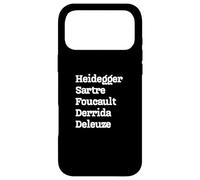 Carcasa para iPhone 17 Pro MAX Filósofos: Heidegger Sartre Foucault Derrida Deleuze