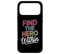 Carcasa para iPhone 17 Pro MAX Find The Hero Within Inspirational Typography Design