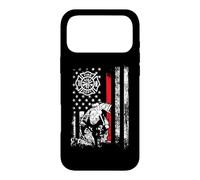 Carcasa para iPhone 17 Pro MAX Firefighter American Flag Thin Red Line Cool Fireman Patriot
