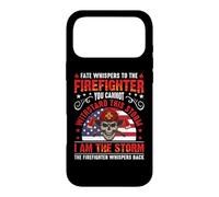 Carcasa para iPhone 17 Pro MAX Firefighters I'm The Storm Firefighter American Flag Fireman