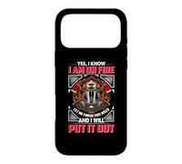 Carcasa para iPhone 17 Pro MAX Fireman Yes I Know I Am On Fire Firefighter Firefighters