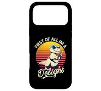 Carcasa para iPhone 17 Pro MAX First of All I'm A Delight Sarcastic Vintage T-Rex Dinosaur