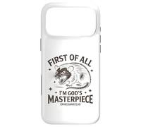 Carcasa para iPhone 17 Pro MAX First of All Im God Masterpiece Possum Opossum Ephesian 2:10