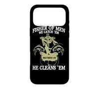 Carcasa para iPhone 17 Pro MAX Fisher of Men We Catch 'Em, Él los Limpia (Mateo 4:19)