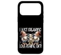 Carcasa para iPhone 17 Pro MAX Fisherman Grandpa GNOME Graphic I Just Freaking Love Fishing