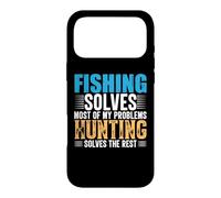 Carcasa para iPhone 17 Pro MAX Fishing Solves Most of My Problems Hunting Funny Fishermen