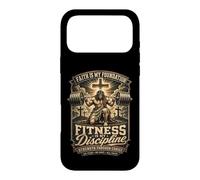 Carcasa para iPhone 17 Pro MAX Fitness Disciplina Oración Cristiana Gimnasio Entrenamiento Culturismo