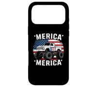 Carcasa para iPhone 17 Pro MAX Flag Truck July Fourth July 4th Independence Day American