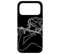 Carcasa para iPhone 17 Pro MAX Flauta Chica One Line Drawing Música de Cámara