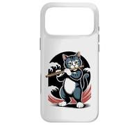 Carcasa para iPhone 17 Pro MAX Flauta Gato Música Clásica Flautista Flautista Gatito Flautista