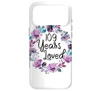 Carcasa para iPhone 17 Pro MAX Floral 109 Years Old 109th Birthday Women's 109 Years Loved