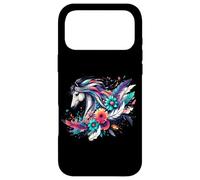 Carcasa para iPhone 17 Pro MAX Floral Wild Horse Country Horse Riding - Camiseta para Mujer y niña
