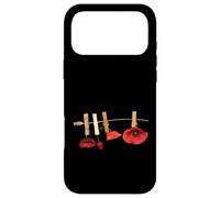 Carcasa para iPhone 17 Pro MAX Flores de Amapola roja en una Correa