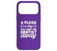 Carcasa para iPhone 17 Pro MAX Floss Daily Keep Dentist Away Dental Humor Cita