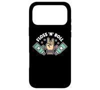 Carcasa para iPhone 17 Pro MAX Floss Rock and Roll Dentista Oficina Dental Humor Música