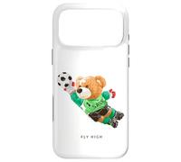 Carcasa para iPhone 17 Pro MAX Fly High, Save, Cool Teddy Bear Goal Keeper Playing Soccer