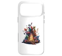 Carcasa para iPhone 17 Pro MAX Fogata Forestal con Flora Vibrante y Fauna