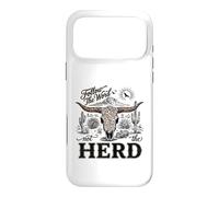 Carcasa para iPhone 17 Pro MAX Follow The Word Not The Herd Christian Bible Verse Cow Skull