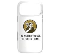 Carcasa para iPhone 17 Pro MAX Fontanero Divertido Cuanto más húmedo te vuelves más rápido vengo. Fontanería