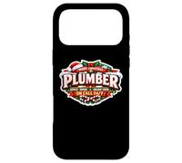 Carcasa para iPhone 17 Pro MAX Fontanero Feliz Navidad Servicio Reparación Holiday Cheer On Call