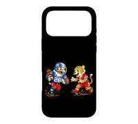Carcasa para iPhone 17 Pro MAX Football Eagle vs Cheetah Mascot Sports Graphic