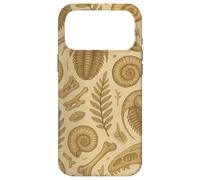 Carcasa para iPhone 17 Pro MAX Fossils Ferns and Trilobites Sepia Pattern for Rockhounds