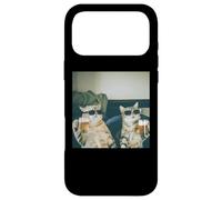Carcasa para iPhone 17 Pro MAX Foto Retro de Gatos con Cerveza Divertida, Divertida Fiesta de Gatos enfriados con Alcohol