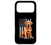 Carcasa para iPhone 17 Pro MAX Fox Red Labrador Owner Dog USA Flag