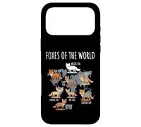 Carcasa para iPhone 17 Pro MAX Foxes of The World Educational Chart Nature Species Wildlife