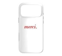 Carcasa para iPhone 17 Pro MAX Francés Diciendo Merci París Vacaciones francés Cita