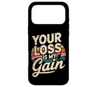 Carcasa para iPhone 17 Pro MAX Frase Detector de Metales Your Loss Is My Gain