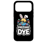 Carcasa para iPhone 17 Pro MAX Frase Divertida Pascua Prepare To Dye Huevo