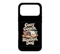 Carcasa para iPhone 17 Pro MAX Frase teckel Manta sofá café Cozy Couch Blanket Dog