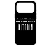 Carcasa para iPhone 17 Pro MAX Free and Open Source Decentralized Blockchain Bitcoin BTC