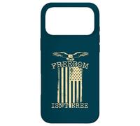 Carcasa para iPhone 17 Pro MAX Freedom Isnt Free Patriotic Eagle Bird Diseño de Bandera Estadounidense