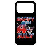 Carcasa para iPhone 17 Pro MAX French Bulldog Dog American Flag Sunglasses Happy 4th July