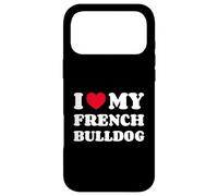 Carcasa para iPhone 17 Pro MAX French Bulldogs Frenchies I Love My French Bulldog Frenchie