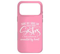 Carcasa para iPhone 17 Pro MAX Friends Side by Side Miles Apart Sisters Connected by Heart