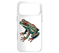 Carcasa para iPhone 17 Pro MAX Frog Native American Indian Style Art Pacific Northwest