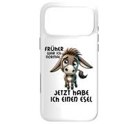 Carcasa para iPhone 17 Pro MAX Früher War Ich Normal Jetzt Habe Ich Einen Esel Granja Burro