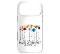 Carcasa para iPhone 17 Pro MAX Fruits of The Spirit Gálatas 5 22 Verso de la Biblia Cristiano